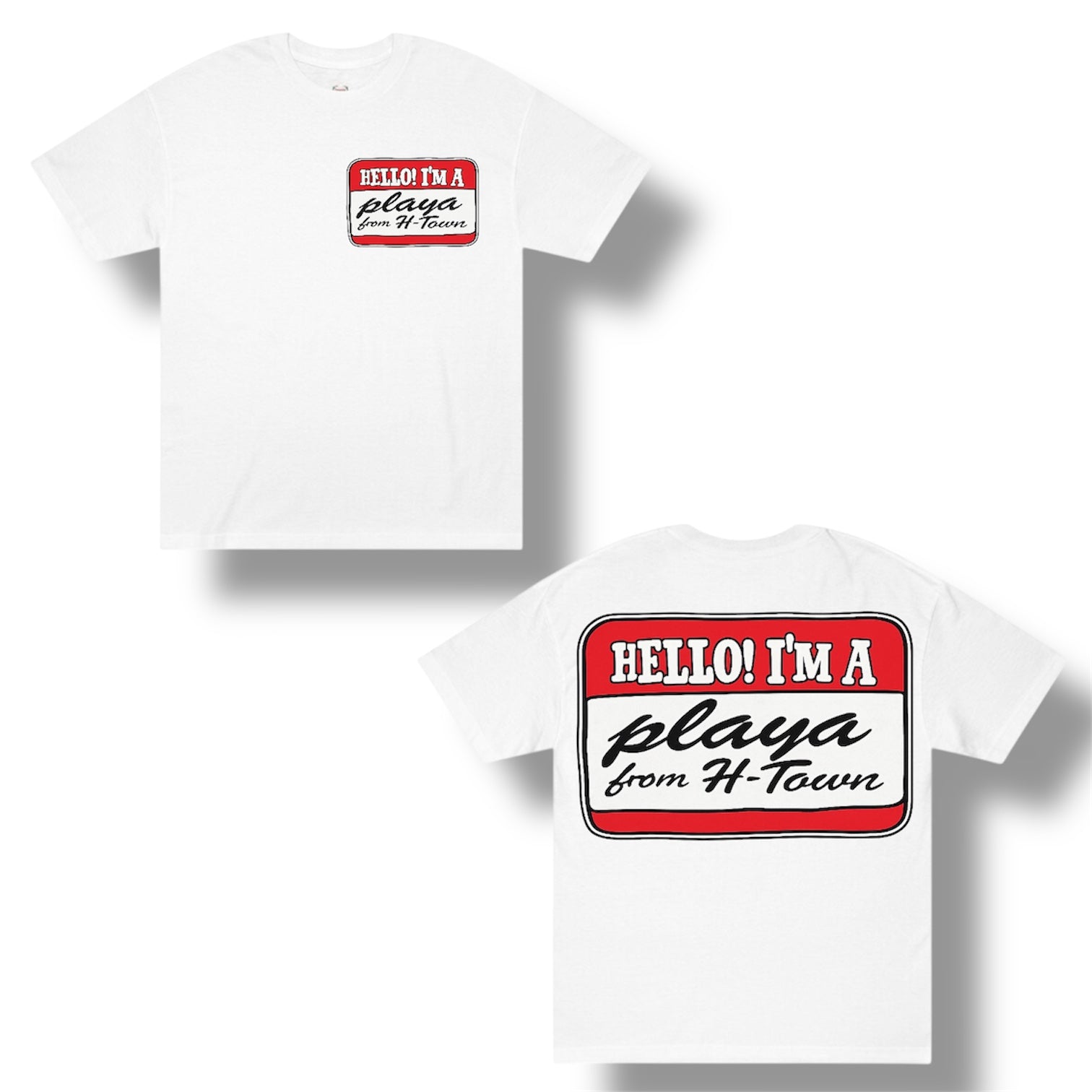Playasonly name tag tee