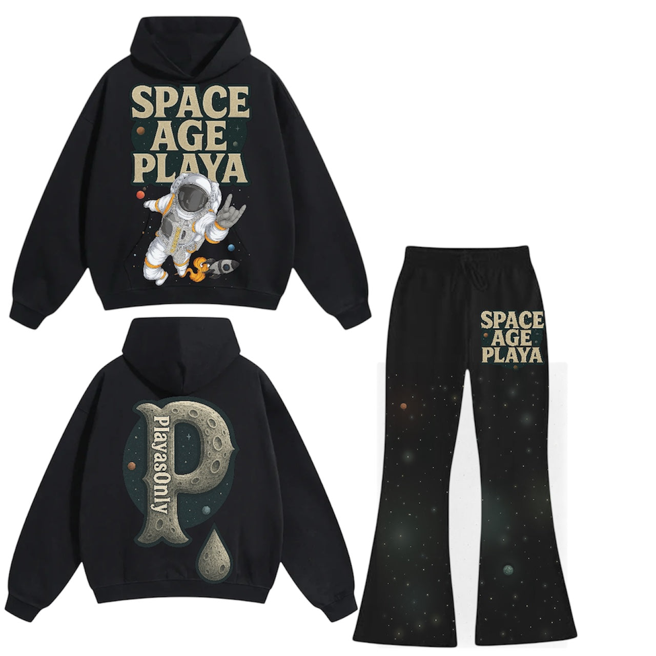 Space age playa Hoodie set