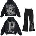 Skull hoodie set