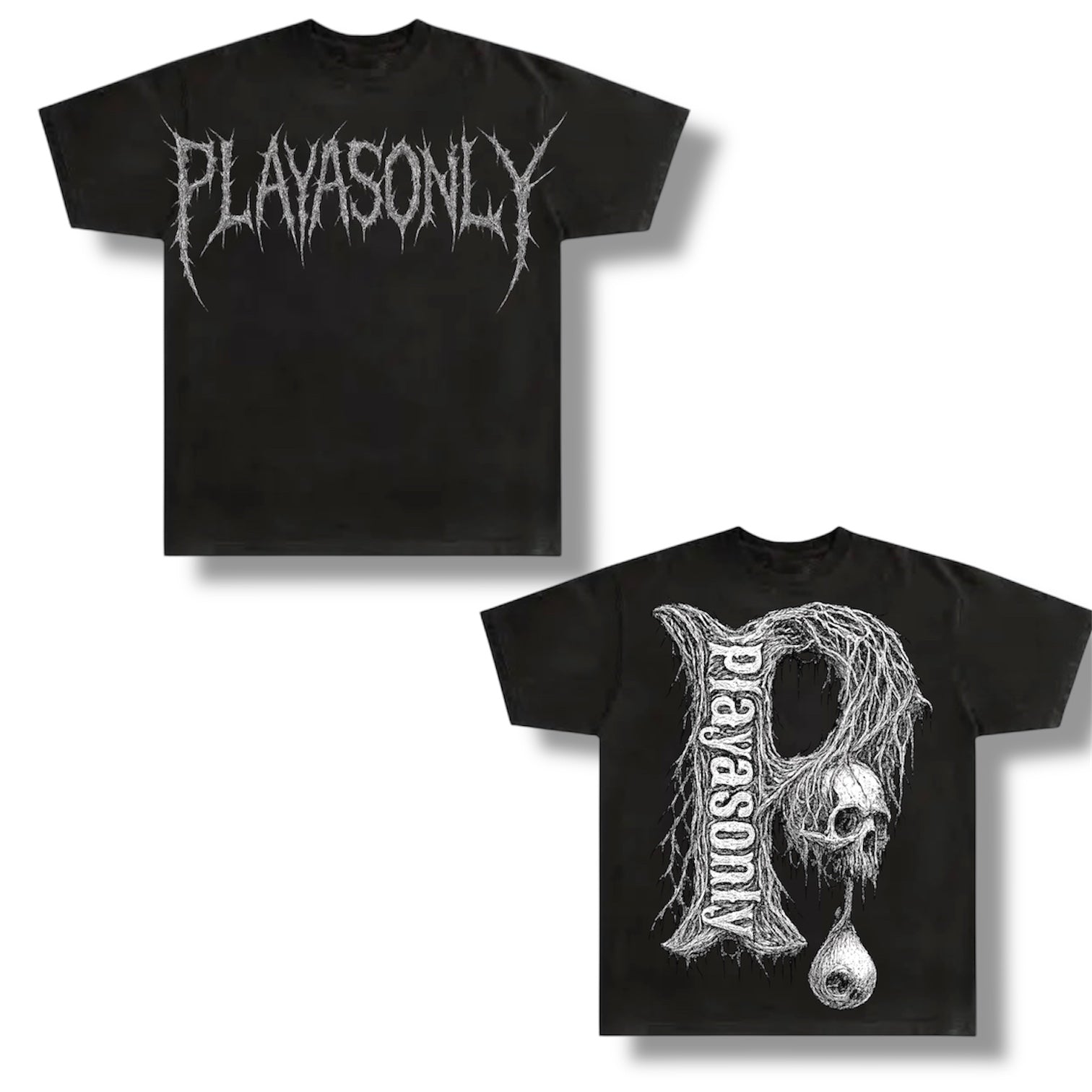 Playasonly skull tee